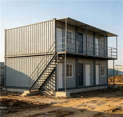 Casă prefabricată pentru containere plată